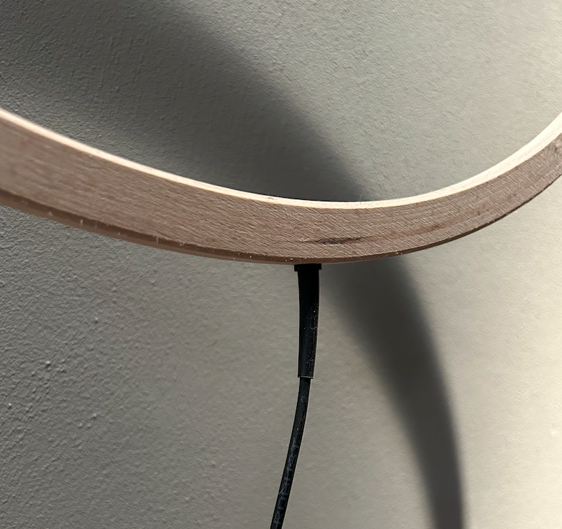 Modern halo shade lamp